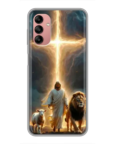 Чехол для Samsung Galaxy A04s с картинкой «Лев Иуды и Свет» Чехол для Samsung Galaxy A04s с картинкой «Лев Иуды и Свет»