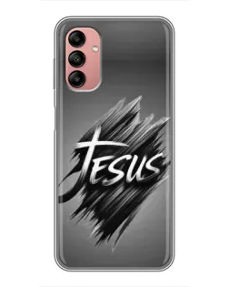 Чехол для Samsung Galaxy A04s с картинкой «Надпись Jesus Graffiti»