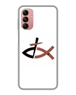 Чехол для Samsung Galaxy A04s с картинкой «Рыба и крест»