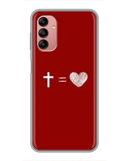 Чехол для Samsung Galaxy A04s с картинкой «Уравнение любви»