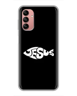 Чехол для Samsung Galaxy A04s с картинкой «Рыба Jesus»