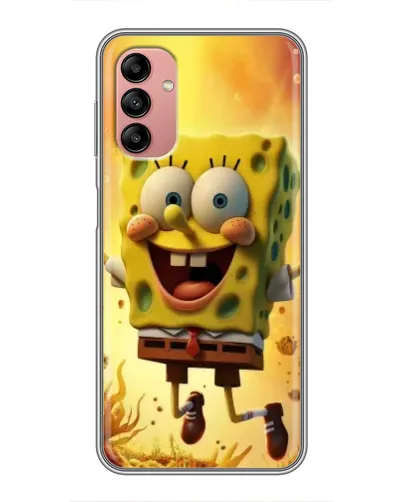 Чехол для Samsung Galaxy A04s с картинкой «Губка Боб прыгает»