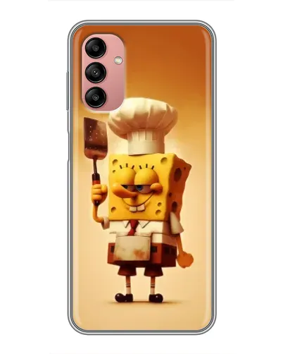 Чехол для Samsung Galaxy A04s с картинкой «Губка Боб повар»