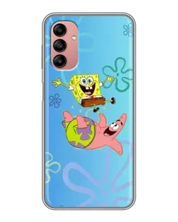 Чехол для Samsung Galaxy A04s с картинкой «Спанч Боб и Патрик»