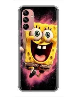 Чехол для Samsung Galaxy A04s с картинкой «Взрывной Спанч Боб»
