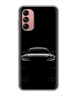 Чехол для Samsung Galaxy A04s с картинкой «Силуэт Tesla Night»
