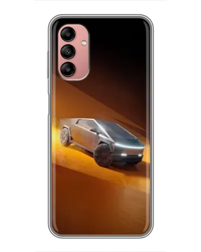 Чехол для Samsung Galaxy A04s с картинкой «Cybertruck в пустыне»