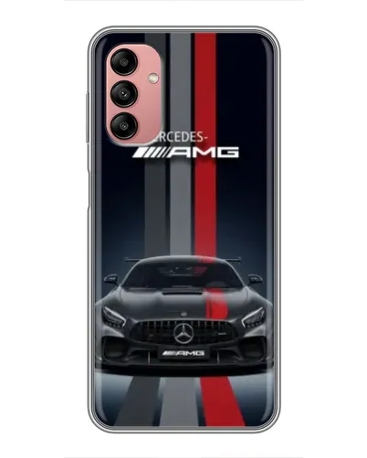 Чехол для Samsung Galaxy A04s с картинкой «Mercedes — белый карбон»