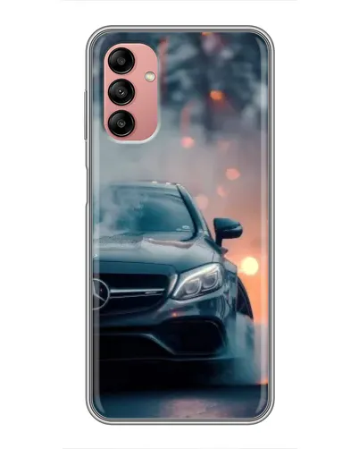 Чехол для Samsung Galaxy A04s с картинкой «Mercedes — ночной город»