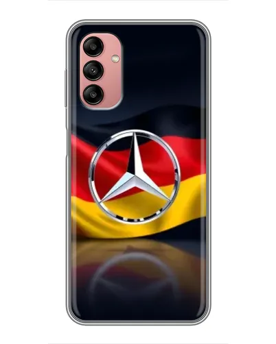 Чехол для Samsung Galaxy A04s с картинкой «Mercedes — флаг Германии»
