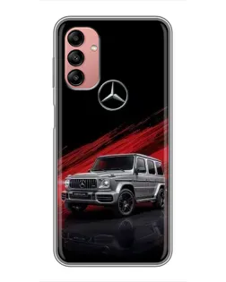 Чехол для Samsung Galaxy A04s с картинкой «Mercedes G-Class красный»