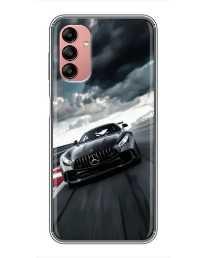 Чехол для Samsung Galaxy A04s с картинкой «Гоночный Mercedes AMG»