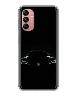 Чехол для Samsung Galaxy A04s с картинкой «Mercedes — силуэт авто» Чехол для Samsung Galaxy A04s с картинкой «Mercedes — силуэт авто»