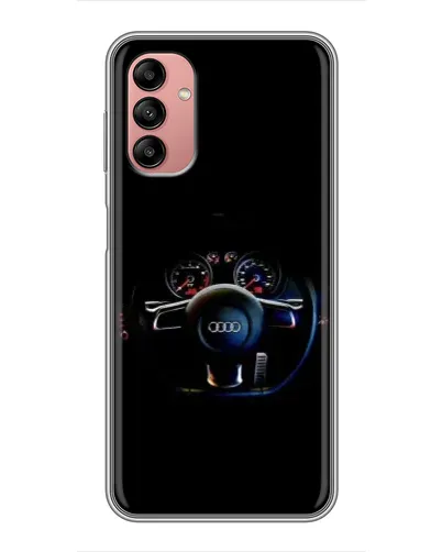 Чехол для Samsung Galaxy A04s с картинкой «Салон Audi — руль» Чехол для Samsung Galaxy A04s с картинкой «Салон Audi — руль»