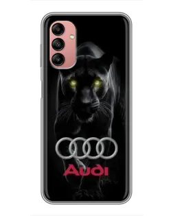 Чехол для Samsung Galaxy A04s с картинкой «Пантера и Audi»