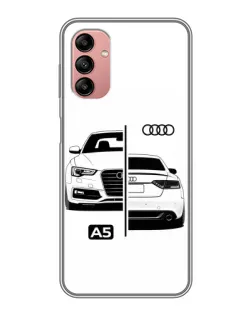 Чехол для Samsung Galaxy A04s с картинкой «Audi — контрастный дизайн»