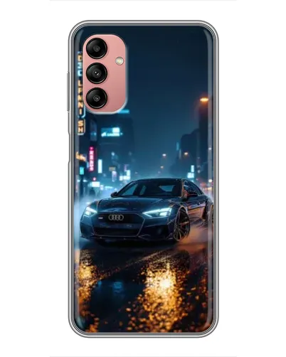 Чехол для Samsung Galaxy A04s с картинкой «Ночной город и Audi» Чехол для Samsung Galaxy A04s с картинкой «Ночной город и Audi»