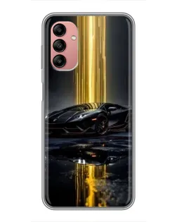 Чехол для Samsung Galaxy A04s с картинкой «Ночной Lamborghini драйв»