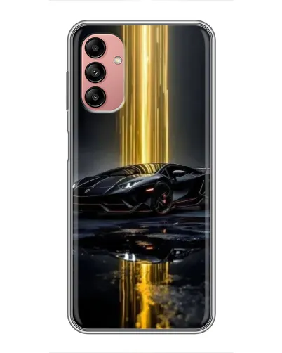 Чехол для Samsung Galaxy A04s с картинкой «Ночной Lamborghini драйв»