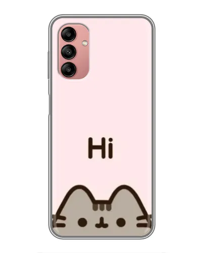 Чехол для Samsung Galaxy A04s с картинкой «Пушин говорит Hi» Чехол для Samsung Galaxy A04s с картинкой «Пушин говорит Hi»