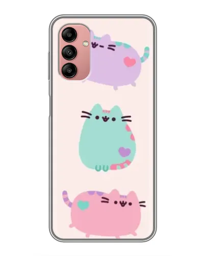 Чехол для Samsung Galaxy A04s с картинкой «Pusheen трио» Чехол для Samsung Galaxy A04s с картинкой «Pusheen трио»