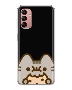 Чехол для Samsung Galaxy A04s с картинкой «Пушин на черном»