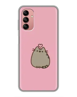 Чехол для Samsung Galaxy A04s с картинкой «Pusheen сердце»