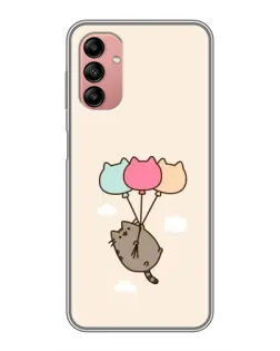 Чехол для Samsung Galaxy A04s с картинкой «Пушин на шариках»