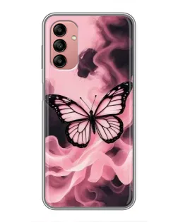 Чехол для Samsung Galaxy A04s с картинкой «Бабочка в дыму»