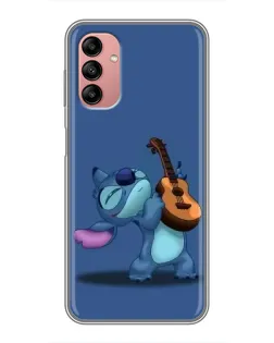 Чехол для Samsung Galaxy A04s с картинкой «Стич с укулеле»