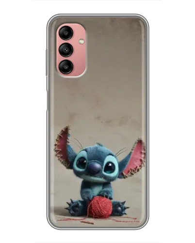 Чехол для Samsung Galaxy A04s с картинкой «Стич на коричневом фоне»