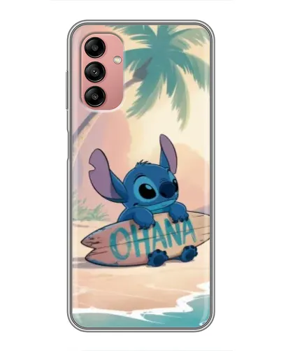 Чехол для Samsung Galaxy A04s с картинкой «Стич на серфе»