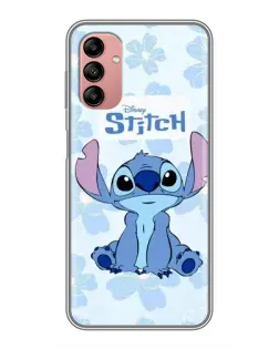 Чехол для Samsung Galaxy A04s с картинкой «Stitch среди цветов»