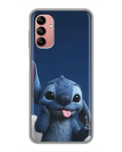 Чехол для Samsung Galaxy A04s с картинкой «Стич в облаках»