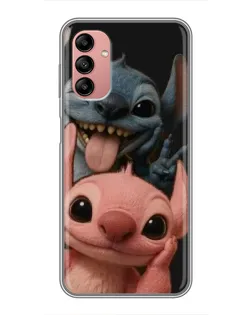 Чехол для Samsung Galaxy A04s с картинкой «Стич и Ангел»