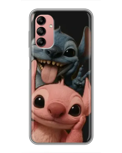 Чехол для Samsung Galaxy A04s с картинкой «Стич и Ангел»
