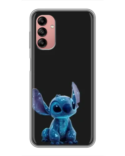 Чехол для Samsung Galaxy A04s с картинкой «Стич на черном»