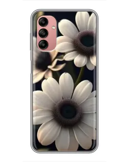 Чехол для Samsung Galaxy A04s с картинкой «Белые маргаритки макро»