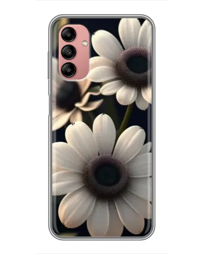 Чехол для Samsung Galaxy A04s с картинкой «Белые маргаритки макро»