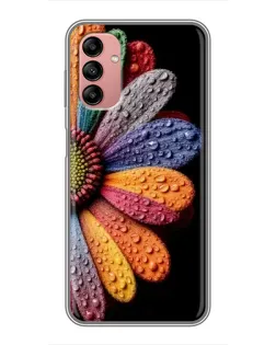 Чехол для Samsung Galaxy A04s с картинкой «Радужный цветок»