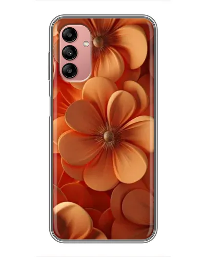 Чехол для Samsung Galaxy A04s с картинкой «Оранжевый макро цветок»