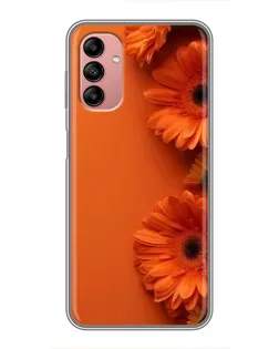 Чехол для Samsung Galaxy A04s с картинкой «Оранжевые герберы»