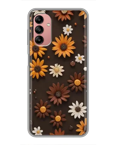 Чехол для Samsung Galaxy A04s с картинкой «Узор из маленьких подсолнухов»