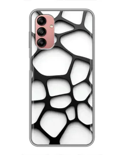Чохол для Samsung Galaxy A04s з картинкою «Біла об'ємна сітка» Чохол для Samsung Galaxy A04s з картинкою «Біла об'ємна сітка»