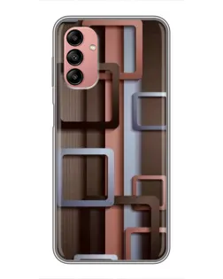 Чохол для Samsung Galaxy A04s з картинкою «Коричневі об'ємні квадрати» Чохол для Samsung Galaxy A04s з картинкою «Коричневі об'ємні квадрати»