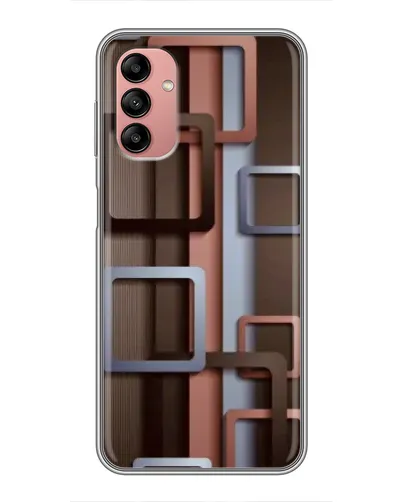 Чехол для Samsung Galaxy A04s с картинкой «Коричневые объемные квадраты» Чехол для Samsung Galaxy A04s с картинкой «Коричневые объемные квадраты»