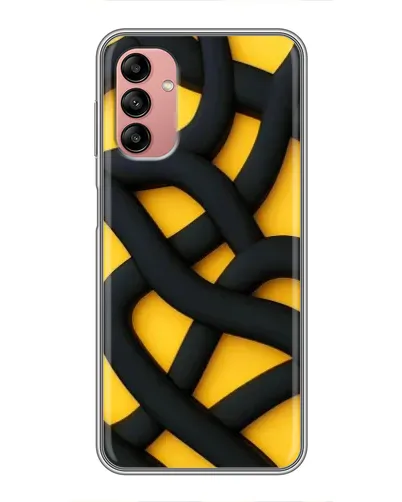 Чехол для Samsung Galaxy A04s с картинкой «Черное желтое переплетение» Чехол для Samsung Galaxy A04s с картинкой «Черное желтое переплетение»