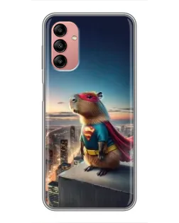 Чехол для Samsung Galaxy A04s с картинкой «Капи-мен супергерой»
