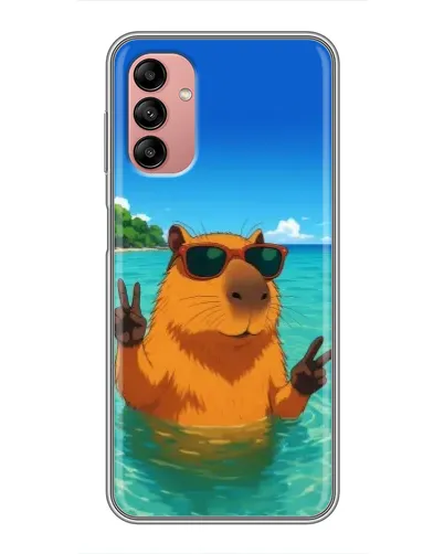 Чехол для Samsung Galaxy A04s с картинкой «Морская капибара»