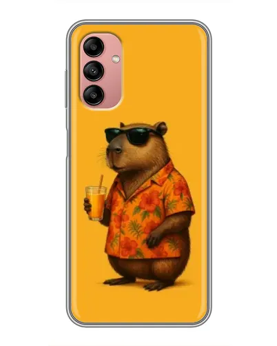 Чехол для Samsung Galaxy A04s с картинкой «Капибара на отдыхе»